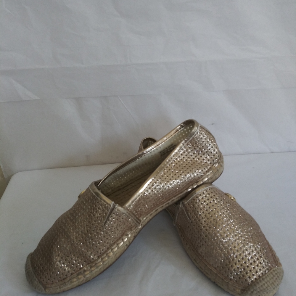 Michael Kors espadrilles metallic sz 6M - Picture 8 of 12